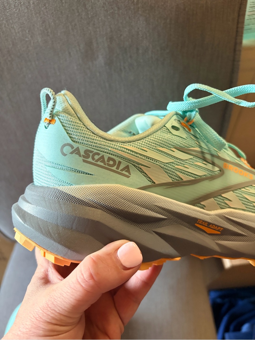Light Teal Women's Athletic Sneakers - Brooks - Picture 5 of 6